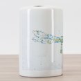 thumbnail image 3 of Dragonfly Ceramic Toothbrush Holder, Macro Futuristic Digital Winged Bug Made Spots and Dots Insect, Decorative Versatile Countertop for Bathroom, 4.5" X 2.7", Blue Green, by Ambesonne, 3 of 4