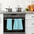 thumbnail image 4 of Plain Medium Sky Blue Solid Color Towels, 2 PCS, Super Soft Absorbent Hand Towel Cotton Bath Towels for Bathroom Hotel Kitchen Spa Gym 16 X 28 Inches, 4 of 7