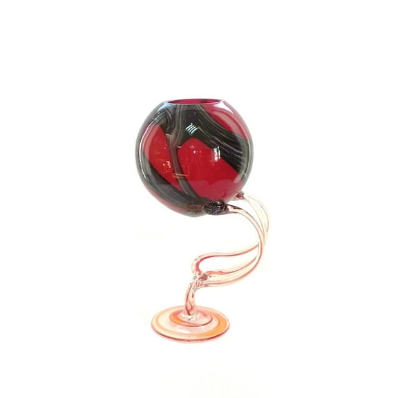 Elegant and Modern Decorative Classical Glass and Marble Vase for Housewarming Gift - 13.2 Inch Glass Vase, Galaxy