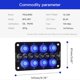 thumbnail image 4 of Botón de encendido y apagado de PC para accesorios electrónicos de coche con 8 posiciones y enchufes multipuerto, 4 of 5