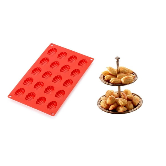 Lekue Red Mini Madeleines Mould