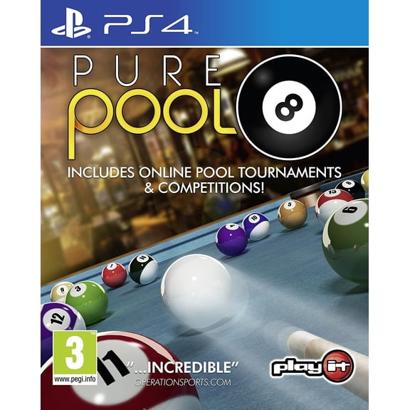 Pure Pool 8 (PS4 Playstation 4) includes online pool tournaments and competitions