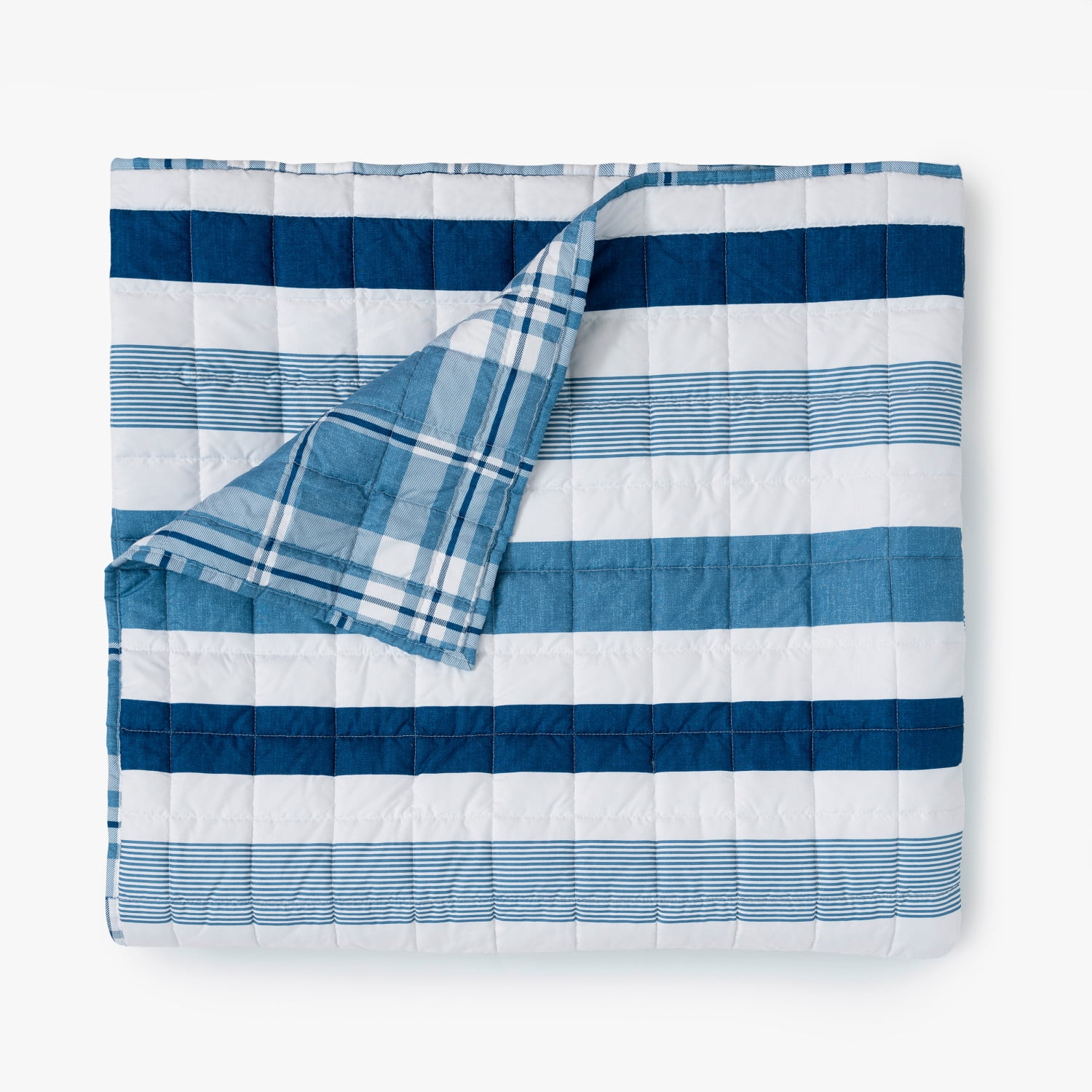 Martha Stewart Everyday 3 Piece Quilt Set - King, Equestrian Stripe