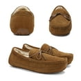 thumbnail image 5 of Dream Pairs Sheepskin Mens Suede Shearling Moccasin Toe Slippers Slip On Shoes Au-Loafer-02 Tan Size 10, 5 of 5