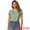 Light Green, variant on DARING DIVA Women's Polka Dots Peter Pan Collar Puff Sleeve Shirt XS Black