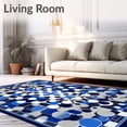 thumbnail image 2 of ODIKA 8'x10' Machine Washable Non-Slip Area Rug, Cool High Traffic Rug, Blue, 83151, 2 of 7