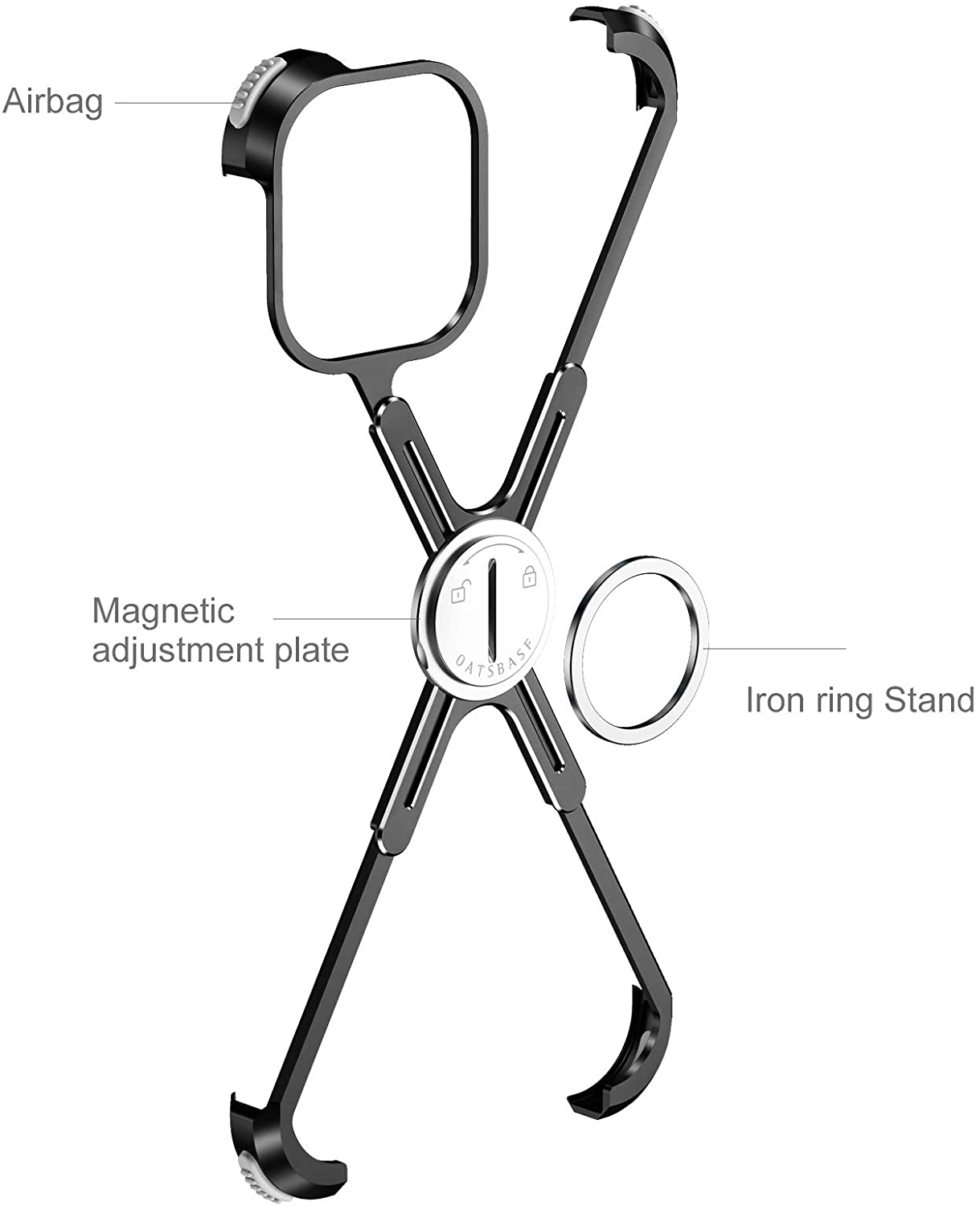 Bumper Case for iPhone 12, Aluminum Metal XFrame Support Bumpers