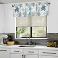 thumbnail image 5 of Kitchen Curtain Valance for Windows Nautical Theme Sea Turtle Coral 1 Panel, 54 x 18 Inch Rod Pocket Valance Window Treatments Short Curtains for Bathroom Bedroom, 5 of 6