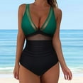 thumbnail image 5 of QHFBli Women Sexy Mesh Tummy Control Swimsuit Push Up High Waisted Bathing Suit, 5 of 9