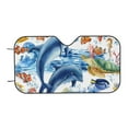 thumbnail image 7 of Fotbe Marine Animals Car Windshield Sunshade | Sun Visor Protector Front Window Shade, Keeps Out UV Rays, Keeps Your Vehicle Cool-Medium, 7 of 7