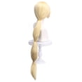 thumbnail image 2 of Peluca de cosplay rubia con cola de caballo larga con detalles rojos, 100 cm, 2 of 3