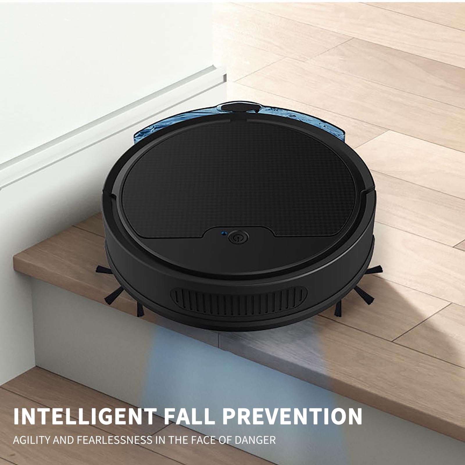 Robot Vacuum Cleaner with Mop - 2000Pa Suction, 80min Runtime, APP Control - Smart Sweeper & Wet Mop for Pet Hair & Hard Floors
