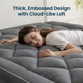 thumbnail image 5 of Sleep Zone Full Mattress Topper, Ultra Thick Cloud Soft, Deep Pocket Embossed, Gray, 5 of 10