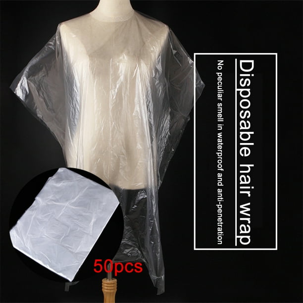 Capa De Corte De Pelo Desechable Capas De Peluquería A Prueba De Agua Delantal De Corte De Pelo Herramientas De Peluquería 50 Piezas Capas De Corte De Pelo Capas De Peluquería ANGGREK Otros