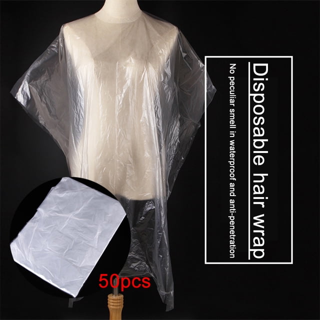 Capas De Peluquería Impermeables 50 Uds. Capas De Corte De Pelo Desechables Impermeables Capas De Peluquería Delantal De Corte De Pelo Herramientas De Peluquero ANGGREK Otros
