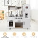 thumbnail image 5 of Cocina juguete de madera Costway con teléfono placa de Cocción Nevera Microondas fregadero Dispensador de agua, 5 of 7