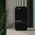 thumbnail image 4 of DistinctInk Tough Case for Apple iPhone 13 MINI (5.4" Screen), Compatible with MagSafe Charging - Travel - Thing to buy that makes you richer, 4 of 6