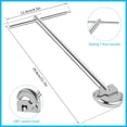 thumbnail image 2 of Llave para fregadero con mango de 3/8" a 1-1/4", llave para grifo, llave para grifo de fregadero para lugares de difícil acceso, color plata., 2 of 4