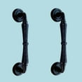 thumbnail image 3 of Renovator's Supply 9" Wrought Iron Door Gate Handle Pull Colonial Antique Design Hardware Included Set of 2, 3 of 10