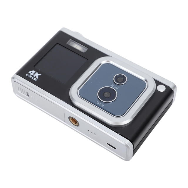Pantalla IPS Dual 4K HD Lente Dual de 50MP 30MP Zoom Digital 16x AF Flash Incorporado Cámaina Pequeña para adolescentes y Estudiantes