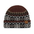 thumbnail image 2 of C.C Cuffed Knit Beanie Popular Pattern Soft Winter Hat Unisex, Navy, 2 of 5
