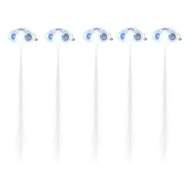 GlamEssence LED Lights Hair Light Up Fiber LED Hair Barrettes Party Favors For Party Bar Dancing Hairpin Hair Clip Multicolor Flash Barrettes Clip Braid