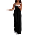 thumbnail image 2 of ClodeEU Women Wide Leg Jumpsuit ,Loose Sleeveless Overalls with Pockets ,Casual Baggy Jumpsuit Pant Black #,Womens Plus S, 2 of 4
