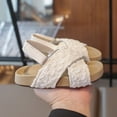 thumbnail image 7 of Tigivemen Toddler Sandals for Girls Soft Sole Summer Shoes Dressy Comfortable Sandal Casual Non Slip Kids Girl Shoes White Size 9.5, 7 of 7