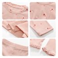 thumbnail image 7 of AINIYS 5Y Solid Color Little Girls Outfit Sets Trendy Casual Loose Kids Summer Tops Pants Set 2 Piece Fashion Long Sleeve Sweatshirt Dress Round Neck Children Clothes Pink, 7 of 7