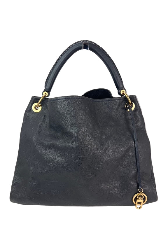 Pre-Owned LOUIS VUITTON Artsy MM Monogram Empreinte Infini Blue Tote Hand Bag