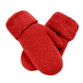 thumbnail image 2 of SEHIOZNI Thermal Gloves for Womens Winter Gloves Warm Gloves Fleece Lined Knit Gloves Elastic Cuff Knit Warm Lined Gloves Red, 2 of 4