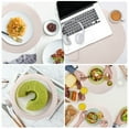 thumbnail image 5 of Round Placemats Set of 6 Woven Round Table Mats with Coasters 13 inch Braided Border Washable Cotton Polyester Circle Place Mats, 5 of 11