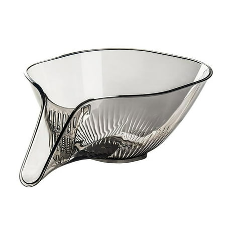 

Loyerfyivos Multi-functional Drain Basket Drainage Basket Funnel Kitchen Sink Drain Strainer Basket Drain Rack Drainer Food Basket with Spout for Vegetables Fruits Pasta