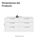 thumbnail image 3 of Cómoda Madesa Infantil Con 6 Cajones Para Dormitorio Blanco, 3 of 5