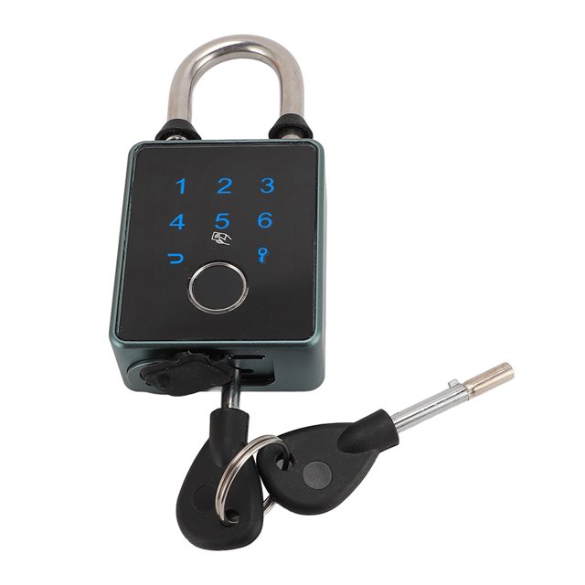 Cadenas à Empreintes Digitales, Cadenas Intelligent avec Code Pavé Numérique, Serrure Biométrique en Métal Sans Clé à Empreintes Digitales, Résistant à l'Eau, Convient au Gym, aux Sports, au Vélo, à l'École, au Casier et au Rangement