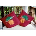 thumbnail image 3 of 20" x 20" Simply Daisy Summer Time Pineapple Indoor/Outdoor Pillow, Lipstick Pink Qty 1, 3 of 6