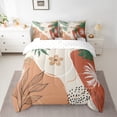 thumbnail image 2 of Homewish Botanical Flowers Leaves 7-Piece Twin Bedding Sets For Children Teens Adults,Abstract Minimalist Stripes Bedding Comforter Set,Vintage Aesthetic Breathable Sheet Sets,Ultra Soft Home Decor, 2 of 8