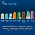 thumbnail image 5 of Flents Protechs Contoured Foam Ear Plugs, Ideal for Work with Loud Noise, Construction, Studying & Traveling, NRR 32, Orange (50 Pair), 5 of 5