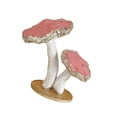 thumbnail image 3 of Decoración de mesa navideña Estatua de espuma Macarena 2 hongos rosados, 3 of 8