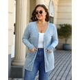 thumbnail image 6 of Sucegi Women's Plus Size Knit Cardigan, Designed Specifically for Autumn & Winter—Vintage-Style Fall Outerwear, Stretchy with Practical Pockets., 6 of 8