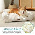 thumbnail image 2 of Cama mullida para gatos grandes lavable sofá para gatos pequeños antideslizante 65 x 44 x 30 cm crema, 2 of 7