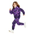thumbnail image 5 of YOUYEDIAN Halloween Hoodies for Teen Girls Funny 2 Piece Sweatsuit Fall Winter Cute Long Sleeve Hooded Hoodies Fashion Fleece Sweatpants (Dark Purple, 3-4 Years), 5 of 5