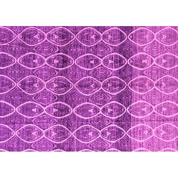Ahgly Company Indoor Rectangle Abstract Pink Modern Area Rugs, 2' x 4'