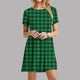 thumbnail image 2 of Vestido de Manga Corta para las Mujeres Casual Impreso Cuello Redondo, Vestido de las Señoras para la Primavera Y el Verano de Uso Diario, 2 of 9