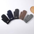 thumbnail image 3 of Weflink Double Layers Acrylic Gloves Men Winter Warm Knitted Durable Cold Weather, 3 of 20