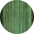 thumbnail image 1 of Ahgly Company Indoor Round Abstract Turquoise Blue Modern Area Rugs, 5' Round, 1 of 4