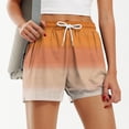 thumbnail image 2 of Bovxnpu Plus Size Shorts for Women Lounge Shorts Womens Dressy Casual Shorts Beach Vacation Clothes Women's High Waist Non Stretch Printed Casual Shorts, 2 of 6