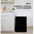 thumbnail image 3 of Compact Fridge with Freezer, 2.56 Cubic Feet, Black, 3 of 9
