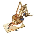 thumbnail image 4 of Brazo Mecánnico Robótico de Madera, 4 Brazo Robot Dof Con Servo Sg90, Kit de Ensamblaje de Bricolaje para Estudiantes Universitarios, Estudiantes de Secundaria, Entusiastas de la, 4 of 7
