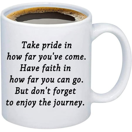 

Graduation Mug Gifts Take Pride In How Far You Have Come Mugs Class of 2020 Gifts High School College Graduates Gifts (White Graduation Mug)